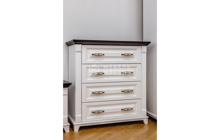 Комод Прованс Браун (белая эмаль + Венге 3)